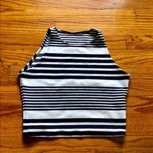 American Apparel striped crop top